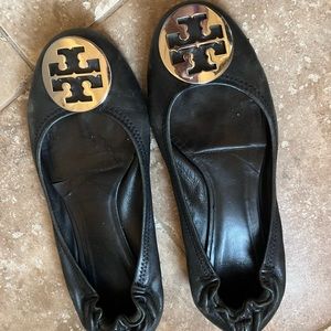 Tory Burch Black Flats